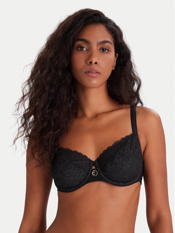 Chantelle Сутиен с банели Sublime C19WMU Черен цвят на ниска цена