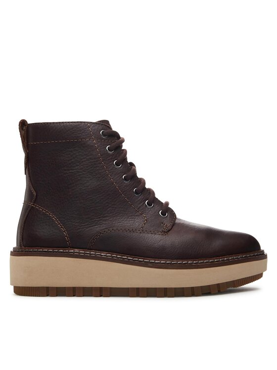 Clarks Зимни обувки Orianna W Lace 261747994 Кафяв цвят на ниска цена