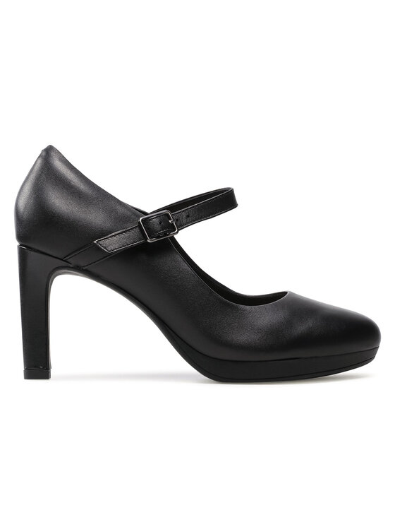Clarks Обувки Ambyr Shine 261577844 Черен цвят на ниска цена