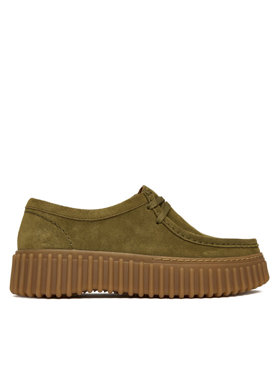 Clarks Обувки Torhill Bee 26184586 Каки цвят на ниска цена