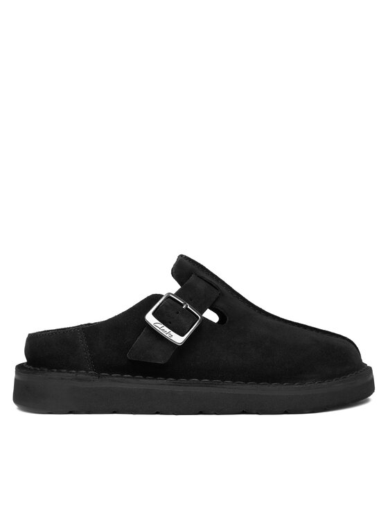 Clarks Чехли Solsbury Mule. 26184167 Черен цвят на ниска цена