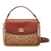 Coach Дамска чанта CV436 Кафяв цвят на ниска цена