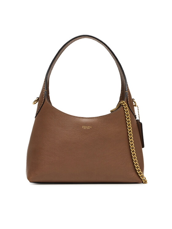 Coach Дамска чанта CW614 Кафяв цвят на ниска цена