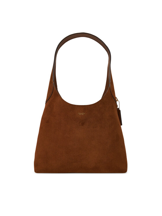 Coach Дамска чанта CW637 Кафяв цвят на ниска цена