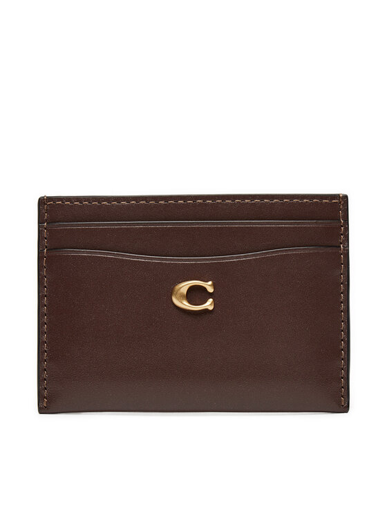 Coach Калъф за кредитни карти CM435 Кафяв цвят на ниска цена