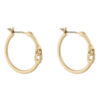 Coach Обици Signature Hoop Earrings 37408160GLD710 Златист цвят на ниска цена