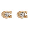Coach Обици Signature Stone Stud Earrings 37440614GLD110 Златист цвят на ниска цена