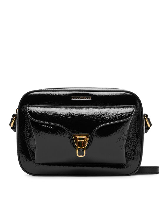 Coccinelle Дамска чанта Coccinelle Beat Shiny Wri E1 TFC 15 02 01 Черен цвят на ниска цена