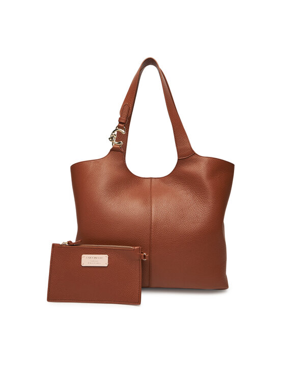 Coccinelle Дамска чанта SHA Coccinelle C-Easy E1 SHA 11 01 01 Кафяв цвят на ниска цена