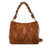 Coccinelle Дамска чанта T66 Boheme New Geomet Patch E1 T66 58 01 01 Кафяв цвят на ниска цена