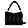 Coccinelle Дамска чанта T66 Boheme New Geomet Patch E1 T66 58 01 01 Черен цвят на ниска цена