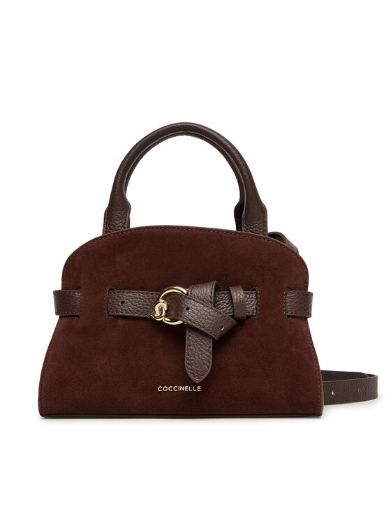 Coccinelle Дамска чанта Tlb Coccinellesabine Suede Bi E1 TLB 18 03 01 Кафяв цвят на ниска цена