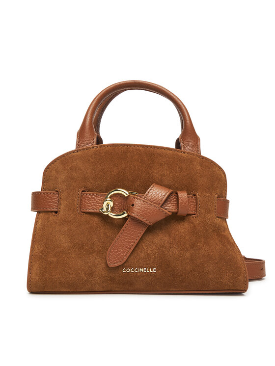 Coccinelle Дамска чанта Tlb Coccinellesabine Suede Bi E1 TLB 18 03 01 Кафяв цвят на ниска цена