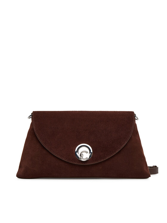 Coccinelle Дамска чанта Toc Coccinellenikla Suede Bim E1 TOC 12 01 01 Кафяв цвят на ниска цена