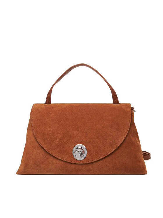 Coccinelle Дамска чанта Toc Coccinellenikla Suede Bim E1 TOC 18 01 01 Кафяв цвят на ниска цена