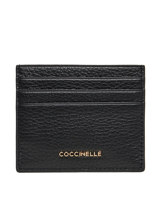 Coccinelle Калъф за кредитни карти MW5 Metallic Soft E2 MW5 12 95 01 Черен цвят на ниска цена