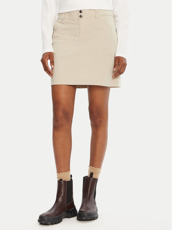 Columbia Мини пола Saturday Trail AL1931 Бежов Active Fit цвят на ниска цена