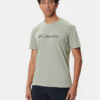 Columbia Тишърт Csc Basic Logo™ 1680053 Зелен Regular Fit цвят на ниска цена