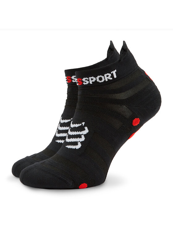 Compressport Къси чорапи Pro Racing Socks v4.0 Ultralight Run Low XU00051B Черен цвят на ниска цена
