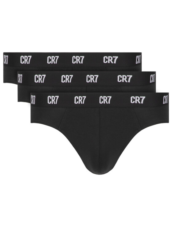 Cristiano Ronaldo CR7 Комплект слипове Main Basic Brief 3-Pack 8100-66-900 Черен цвят на ниска цена