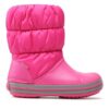 Crocs Апрески Winter Puff Boot Kids 14613-6TR Розов цвят на ниска цена