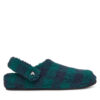 Crocs Пантофи Classic Buffalo Check Cozzzy 210755 Зелен цвят на ниска цена