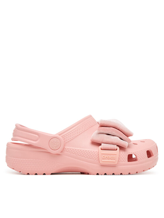 Crocs Чехли Classic Bow Clog 211886 Розов цвят на ниска цена