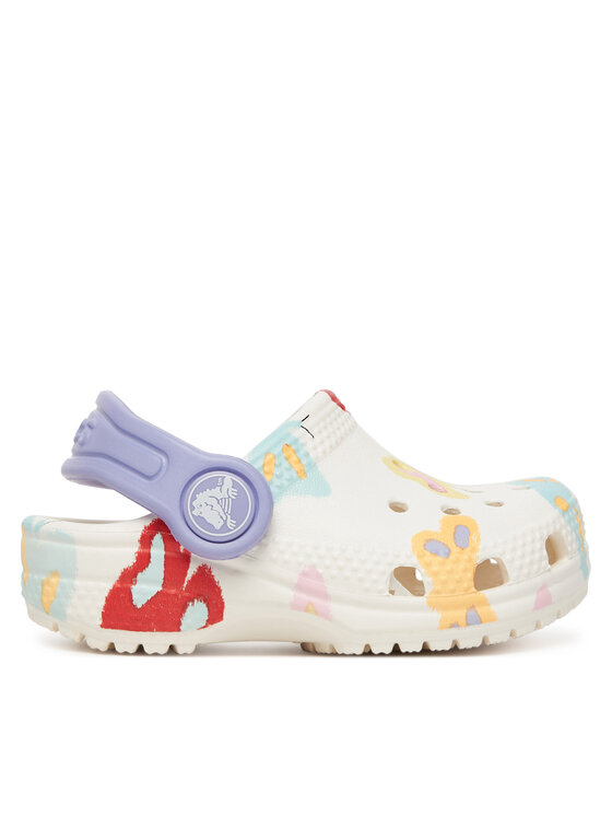 Crocs Чехли Classic Butterfly Graphic Clog T 211263 Бял цвят на ниска цена