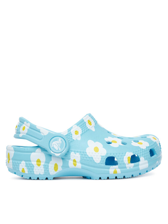Crocs Чехли Classic Daisy Clog T 211264 Син цвят на ниска цена