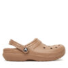 Crocs Чехли Classic Lined Clog 203591 Кафяв цвят на ниска цена