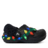 Crocs Чехли Classic Lined Holiday Lights Cgt 212027 Черен цвят на ниска цена