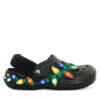 Crocs Чехли Classic Lined Holiday Lights Clog 212054 Черен цвят на ниска цена