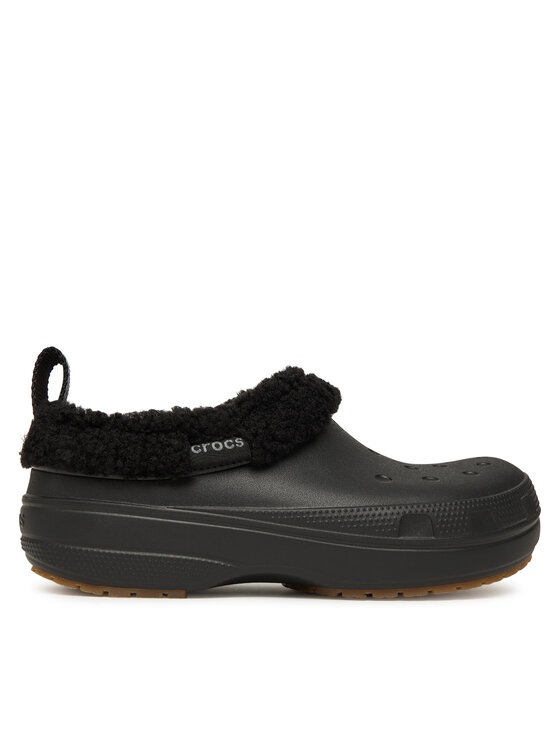 Crocs Чехли Classic Lined Shorty 211380 Черен цвят на ниска цена