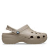 Crocs Чехли Classic Platform Clog 206750 Бежов цвят на ниска цена