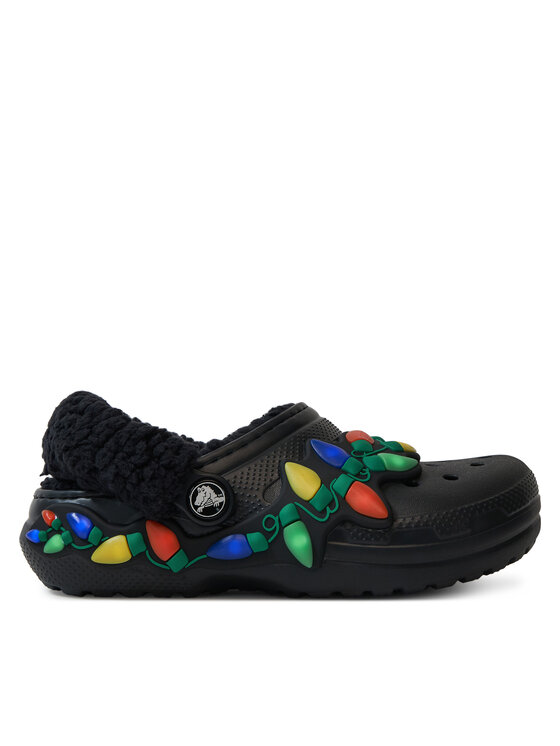 Crocs Чехли Clsc Lined Holiday Lights 212026 Черен цвят на ниска цена