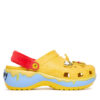 Crocs Чехли Disney Winnie The Pooh Classic Platform Clog 211092 Жълт цвят на ниска цена