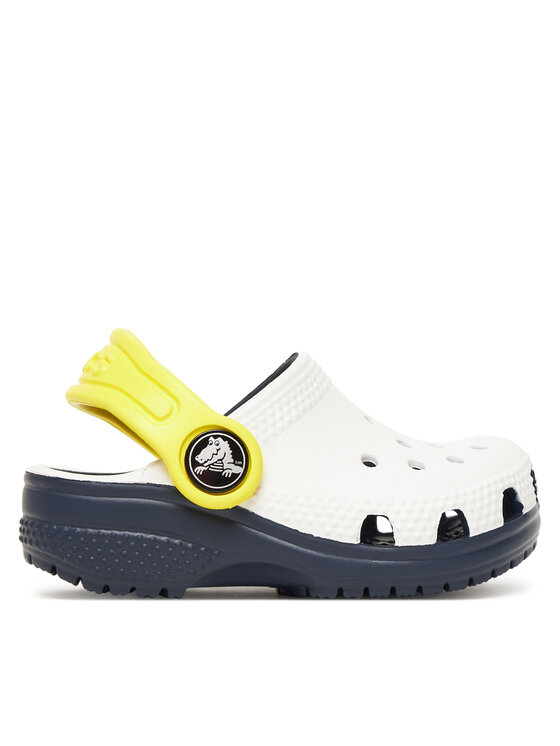 Crocs Чехли Toddler Retro Sport Classic Clog 211265 Бял цвят на ниска цена