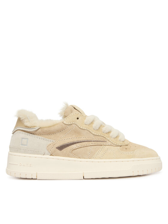 D.A.T.E. Сникърси Torneo Pure Fur Mono W431-TPF-MN Бежов цвят на ниска цена