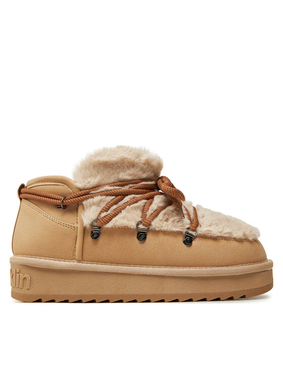 D.Franklin Апрески Nordic TRK Fur Low Bomb DFSH370011 Бежов цвят на ниска цена