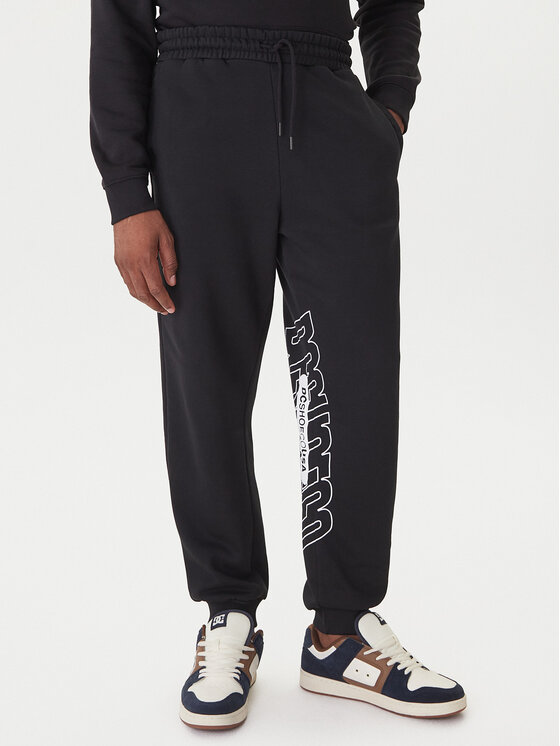 DC Shoes Долнище анцуг EDYFB03093 Черен Regular Fit цвят на ниска цена