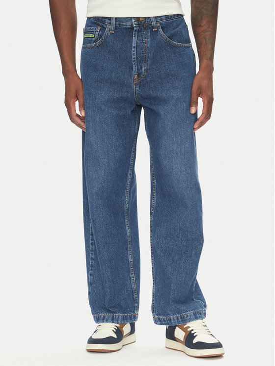 DC Shoes Дънки Worker Baggy ADYDP03093 Син Baggy Fit цвят на ниска цена