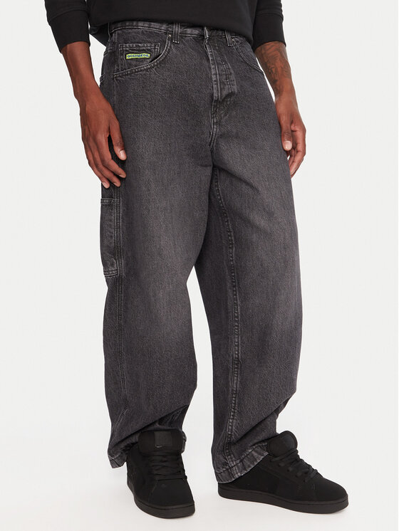 DC Shoes Дънки Worker Carpenter Bac EDYDP03432 Черен Baggy Fit цвят на ниска цена