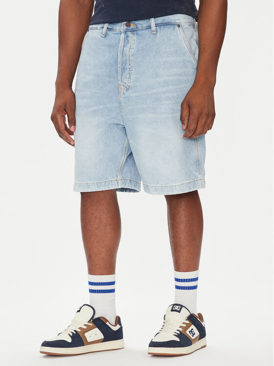 DC Shoes Дънкови шорти Carpenter ADYDS03022 Светлосиньо Baggy Fit цвят на ниска цена