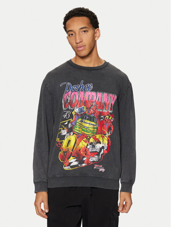 DC Shoes Суитшърт 94 Take Over ADYSF03129 Сив Standard Fit цвят на ниска цена