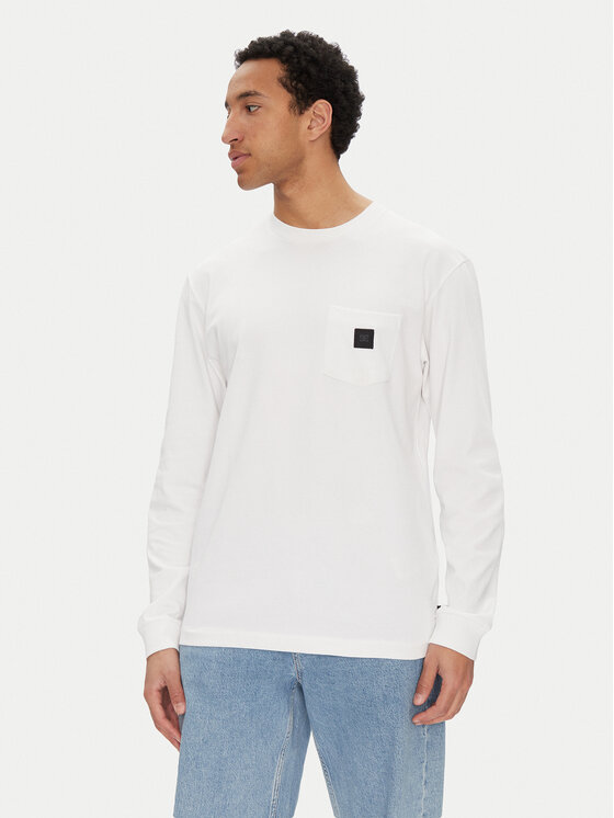 DC Shoes Суитшърт ADYKT03247 Бял Standard Fit цвят на ниска цена