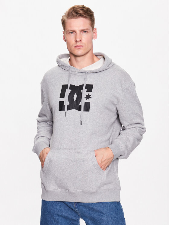 DC Shoes Суитшърт ADYSF03099 Сив Regular Fit цвят на ниска цена
