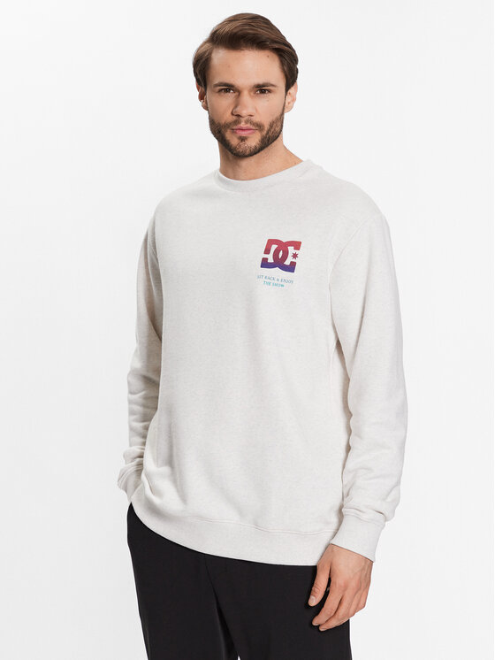 DC Shoes Суитшърт ADYSF03105 Сив Regular Fit цвят на ниска цена