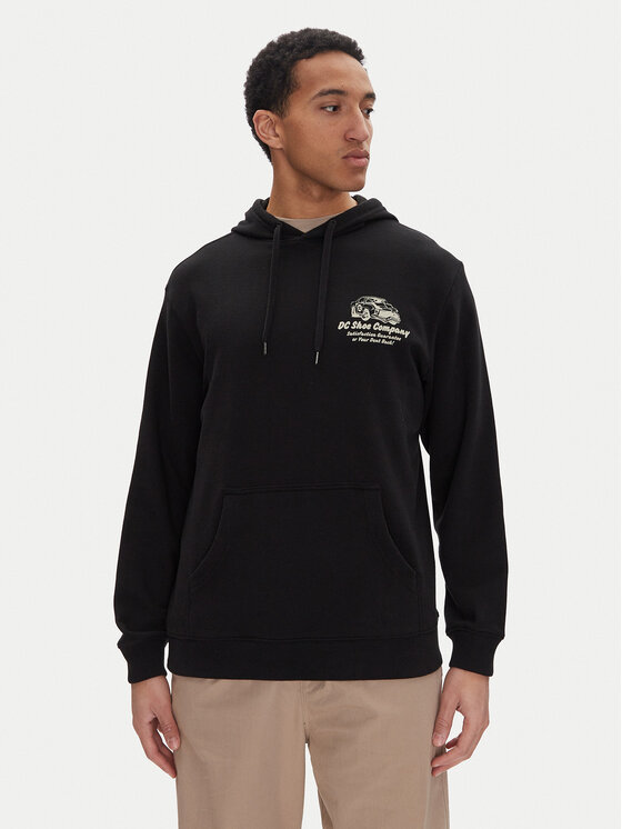 DC Shoes Суитшърт EDYSF03245 Черен Regular Fit цвят на ниска цена