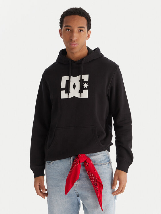 DC Shoes Суитшърт EDYSF03261 KVJ0 Черен Regular Fit цвят на ниска цена