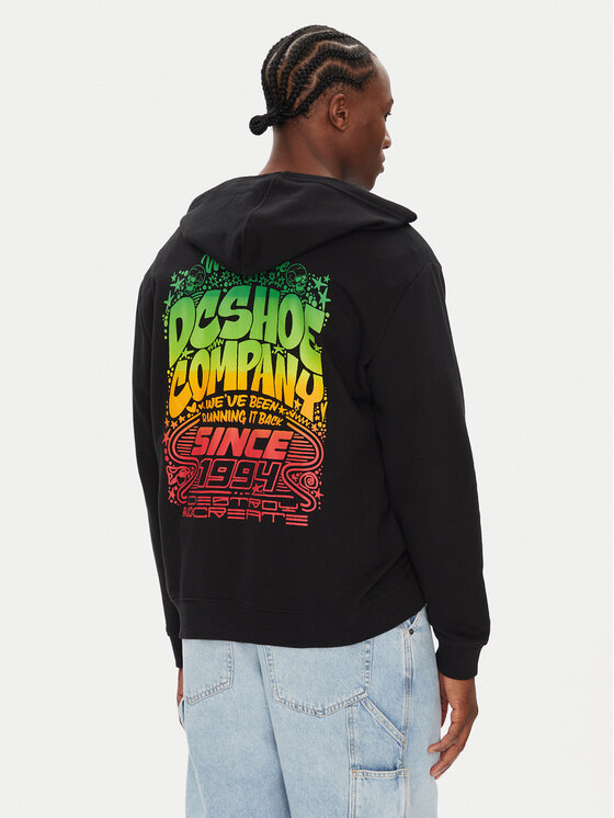DC Shoes Суитшърт Hot Box Zh ADYSF03146 Черен Standard Fit цвят на ниска цена
